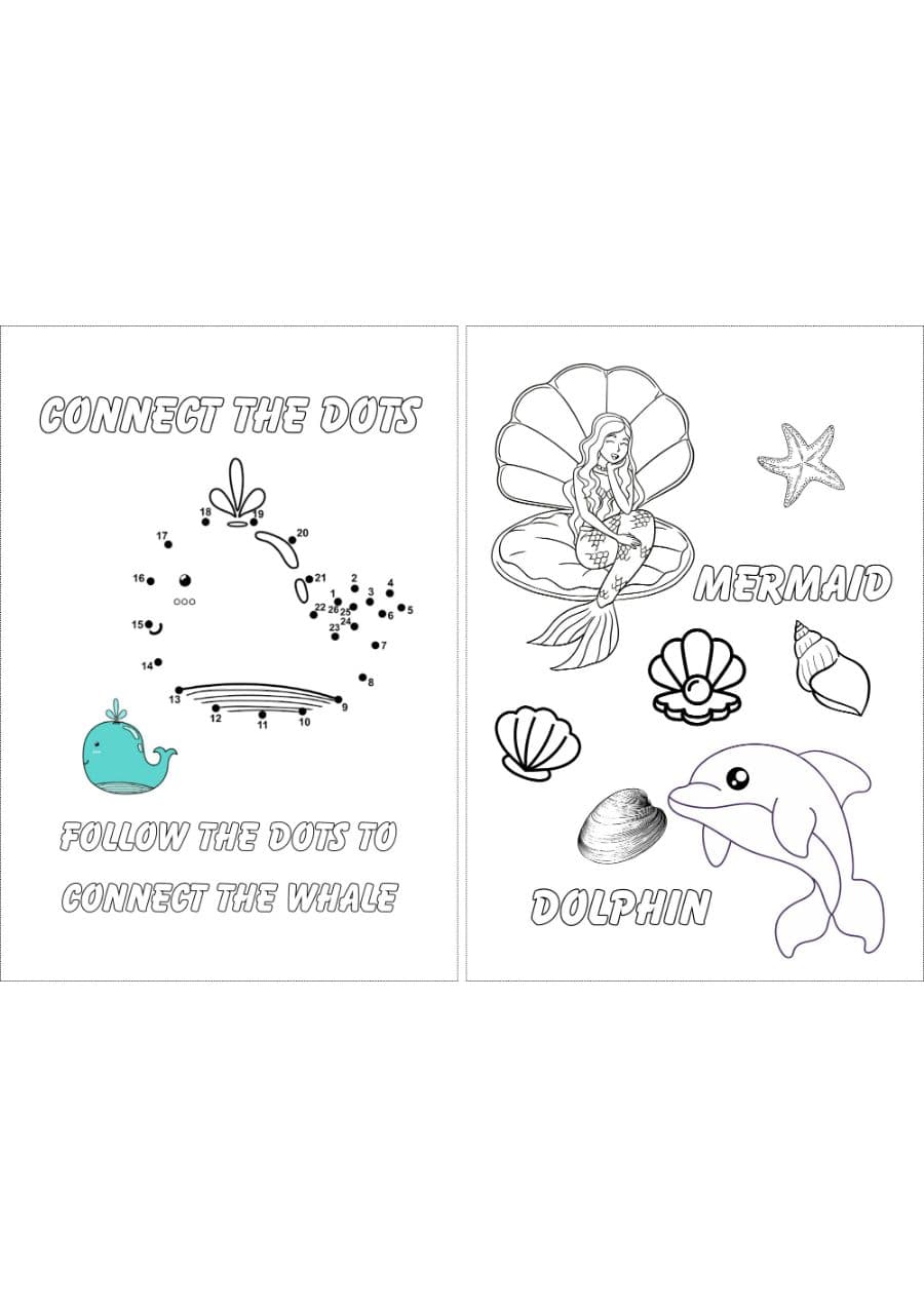Muka depan Birthday coloring and activity book (girl)