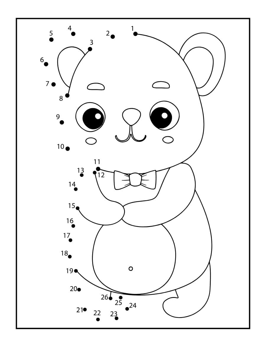 Muka depan Cute Animals Dot to Dot