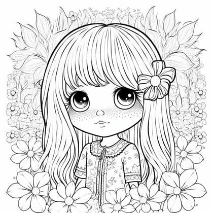 Muka depan Cute Girls Coloring Pages Vol1