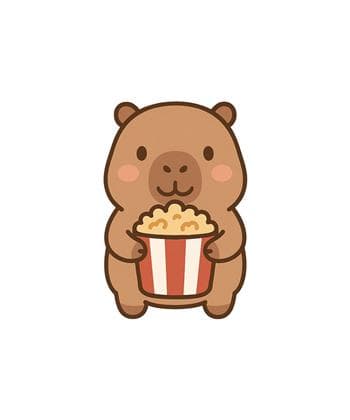 Muka depan Cute Kawaii Capybara Clipart