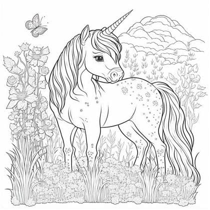 Muka depan Cute Unicorn Coloring Pages Vol3