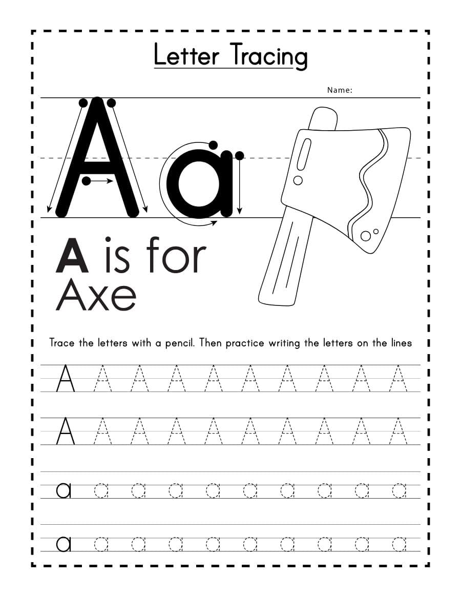 Muka depan Letter Number Tracing Book