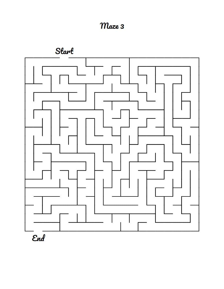 Muka depan Maze Kanak Kanak ÃƒÂ¢Ã¢â€šÂ¬Ã¢â‚¬Â Tahap Ekstrem