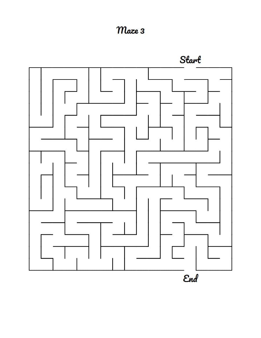 Muka depan Maze Kanak Kanak ÃƒÂ¢Ã¢â€šÂ¬Ã¢â‚¬Â Tahap Mencabar