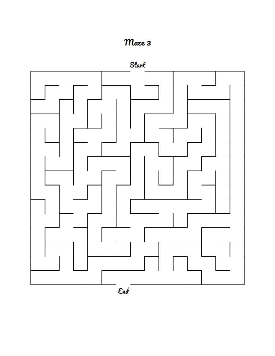 Muka depan Maze Kanak Kanak ÃƒÂ¢Ã¢â€šÂ¬Ã¢â‚¬Â Tahap Sukar