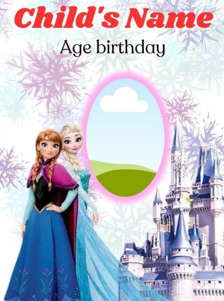 Muka depan Birthday Template