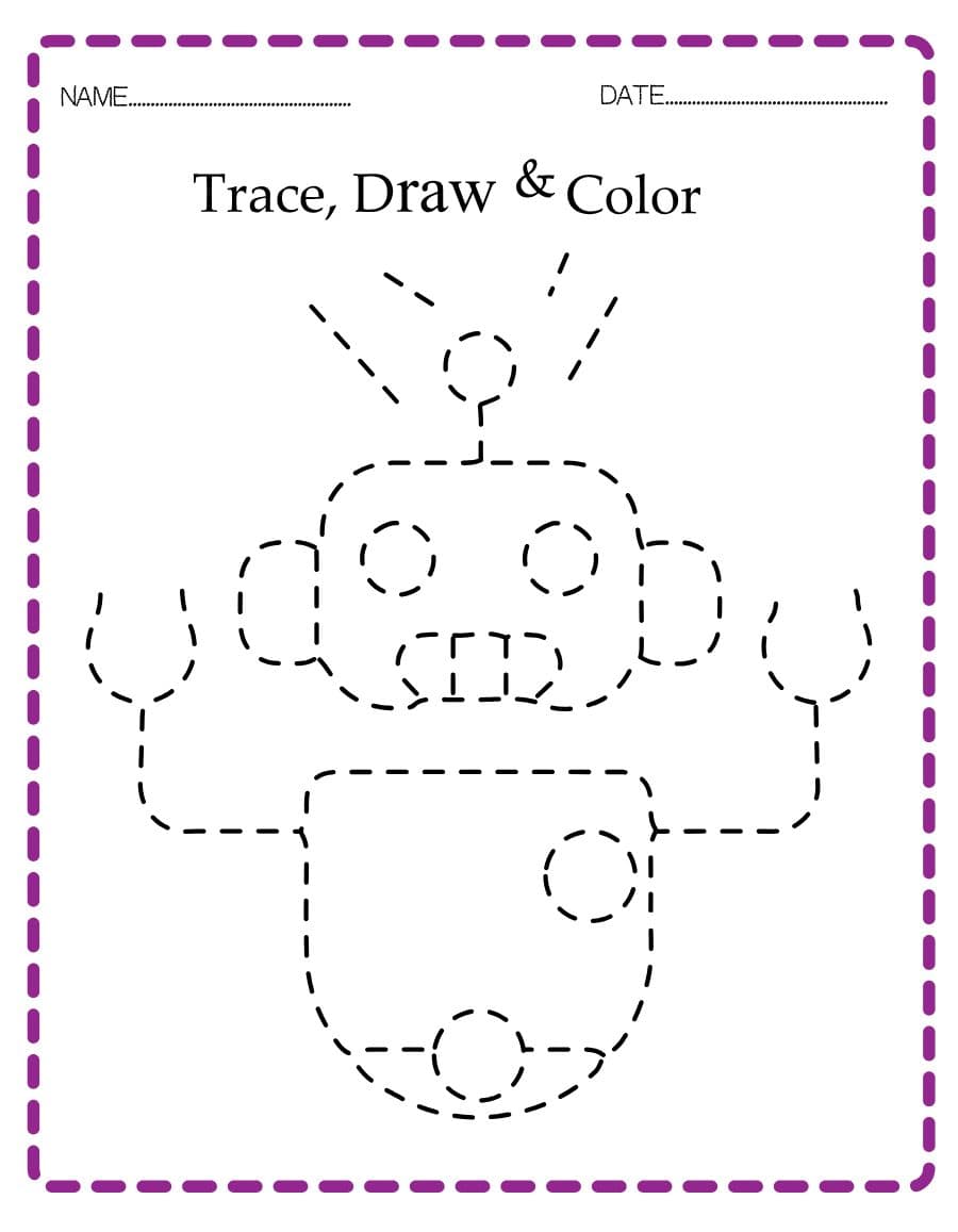Muka depan Robots Tracing