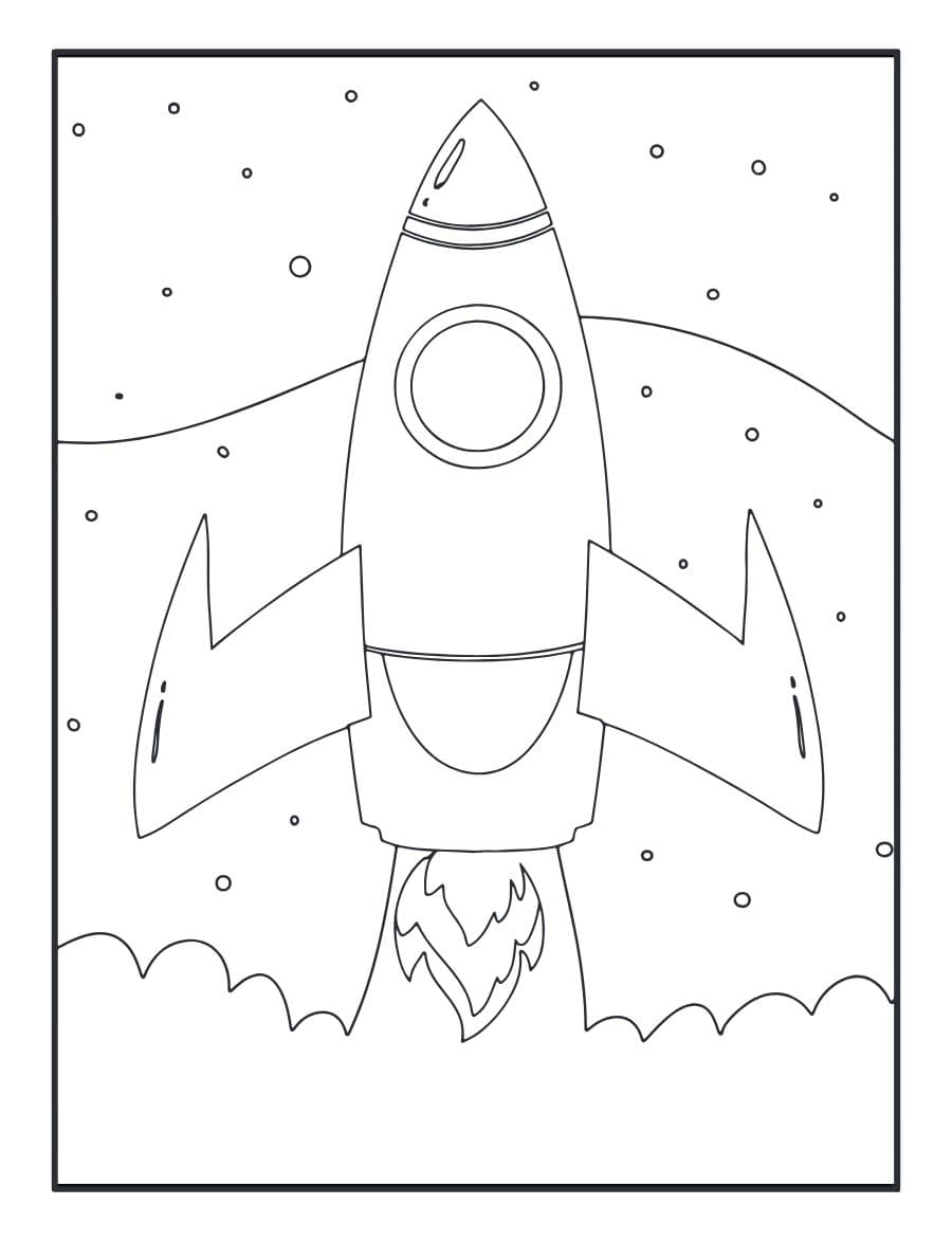 Muka depan Space Activity Pages with Book