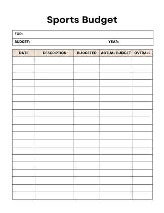 Muka depan Sports Planner for Kids