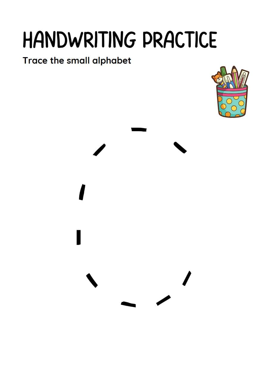 Muka depan Trace The Small Alphabet