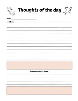 Muka depan Travel Journal for Kids