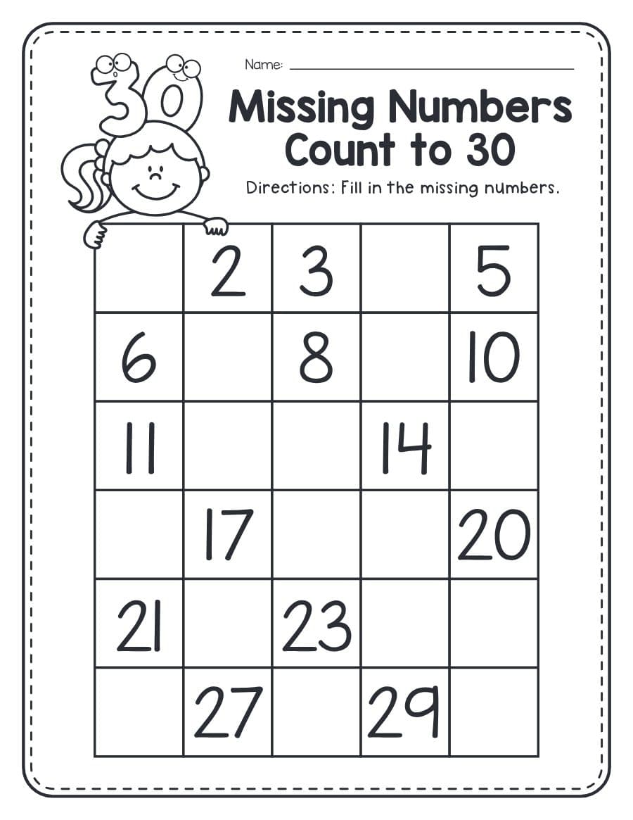 Muka depan Fill in the Missing Number
