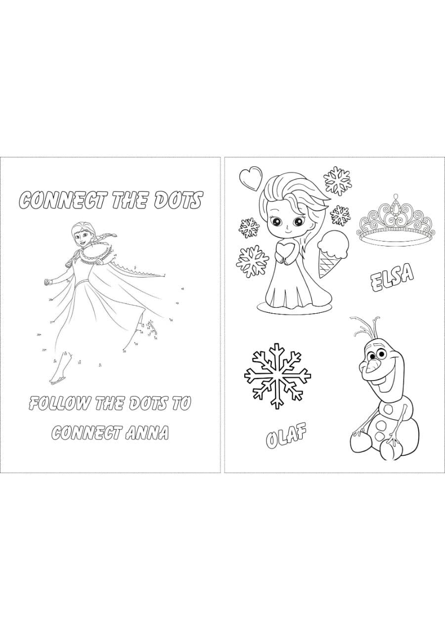 Muka depan Frozen Birthday coloring and activity book (girl)